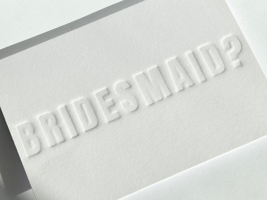 Bridesmaid Proposal Card