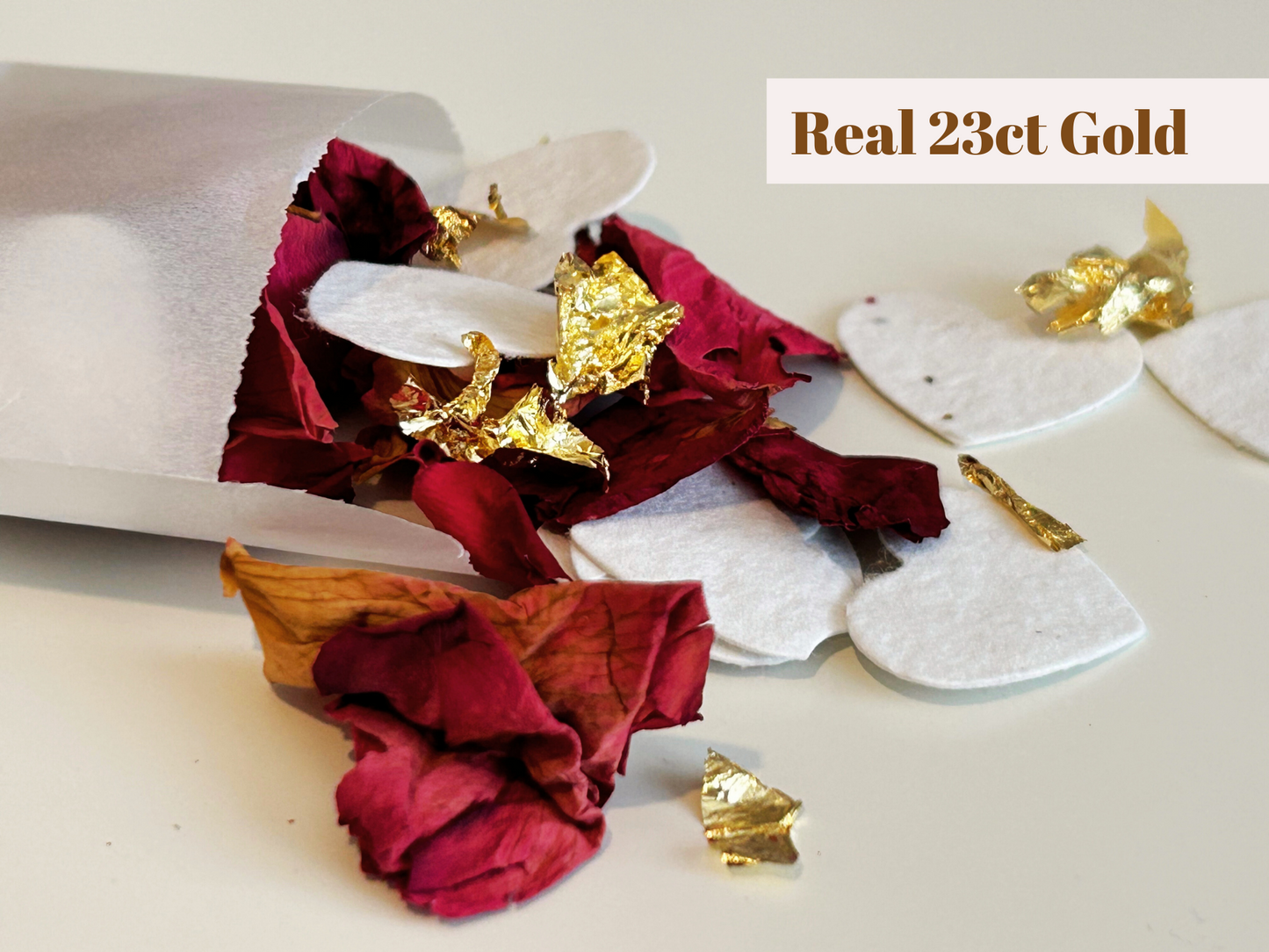 23 Carat Gold and Rose Petal Confetti