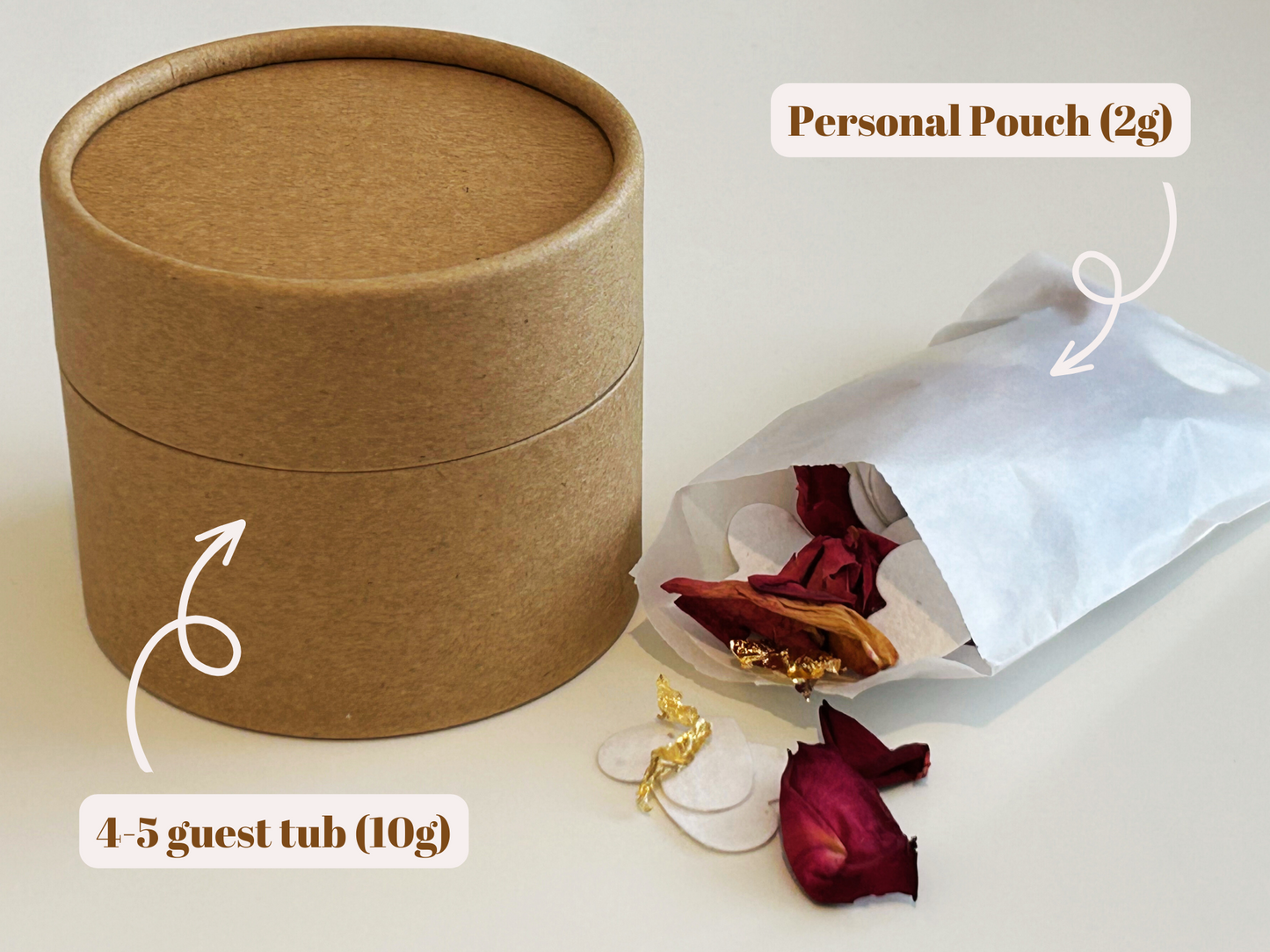 23 Carat Gold and Rose Petal Confetti